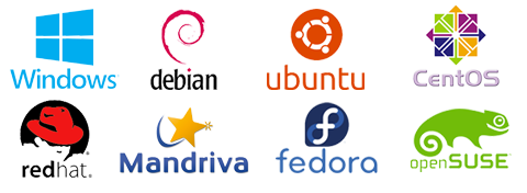 支持的Linux风格。 Debian,Ubuntu,CentOS,RedHat,Madriva,Fedora和Suse